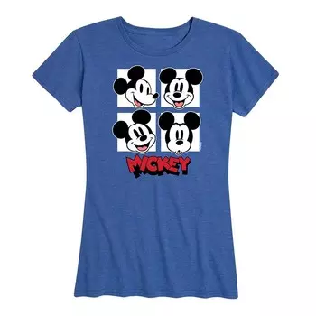 Женская футболка с рисунком Микки Мауса Disney's, цвет Heather Royal Blue