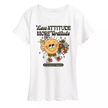 Женская футболка с рисунком More Gratitude Licensed Character, белый