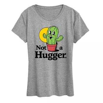 Женская футболка с рисунком Not A Hugger Licensed Character, цвет Heather Gray