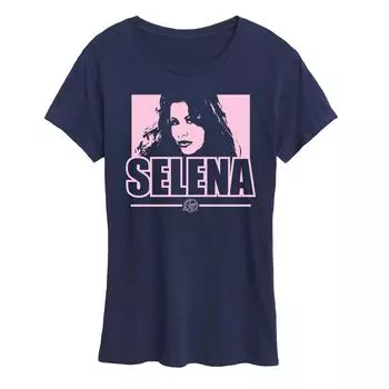 Женская футболка с рисунком Selena Quintanilla Licensed Character, темно-синий
