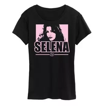 Женская футболка с рисунком Selena Quintanilla Licensed Character, черный