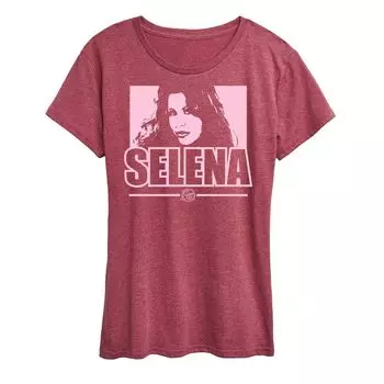 Женская футболка с рисунком Selena Quintanilla Licensed Character, темно-красный