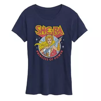 Женская футболка с рисунком She-Ra Princess Of Power Licensed Character, темно-синий