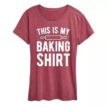 Женская футболка с рисунком This Is My Baking Shirt Licensed Character, цвет Heather Wine