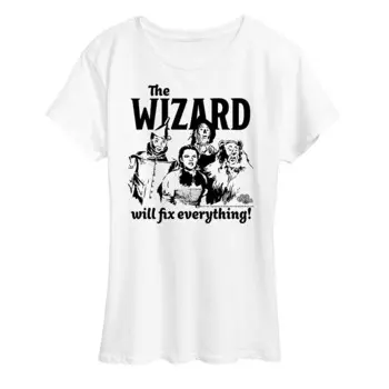 Женская футболка с рисунком «Волшебник страны Оз» The Wizard Licensed Character, белый