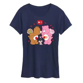 Женская футболка с рисунком в виде медведей Licensed Character, синий