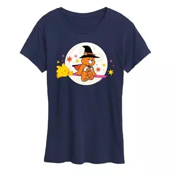 Женская футболка с рисунком ведьмы на Хэллоуин и мишками Care Bears Licensed Character, темно-синий