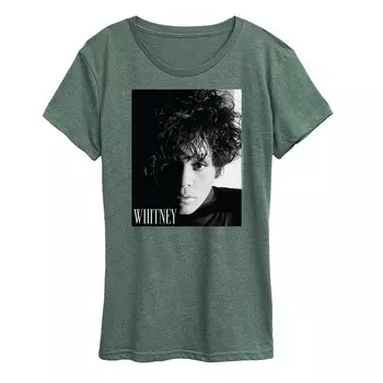 Женская футболка с рисунком Whitney Houston Box Licensed Character, цвет Heather Green