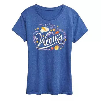 Женская футболка с рисунком Wonka Licensed Character, цвет Heather Royal Blue