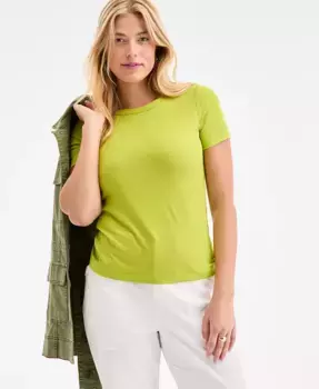 Женская футболка с рубчиками On 34th, зеленый