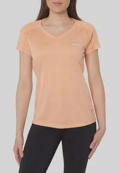 Женская футболка с V-образным вырезом Columbia, оранжевый