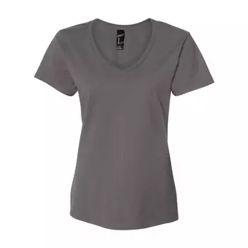 Женская футболка с v-образным вырезом Hanes Perfect-T, цвет Smoke Grey