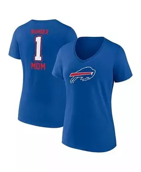Женская футболка с v-образным вырезом ко Дню матери Royal Buffalo Bills Fanatics, синий