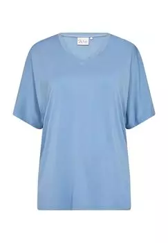 Женская футболка с V-образным вырезом Стелла Wasabi Concept, цвет Crystal Blue