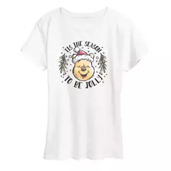 Женская футболка с веселым принтом Винни-Пуха Disney, белый