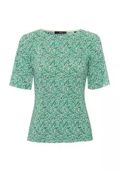 Женская футболка с вырезом «лодочка» zero, цвет Creamgreen