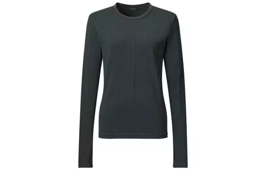 Женская футболка с заниженной линией плеч, коллекция U SS24, темно-серая UNIQLO, темно-серый