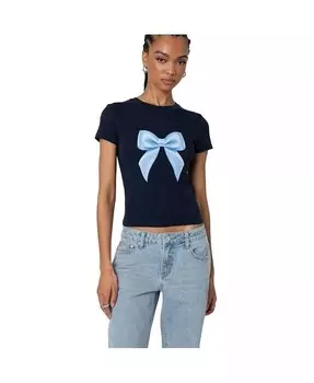 Женская футболка с завязками Edikted, синий