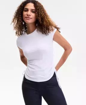 Женская футболка с завязками сбоку I.N.C. International Concepts, белый