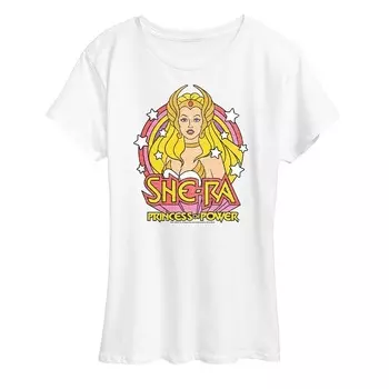 Женская футболка She-Ra со звездами и рисунком Licensed Character, белый