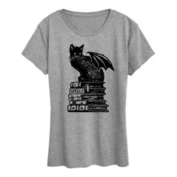 Женская футболка Spells Cat Halloween Licensed Character, серый