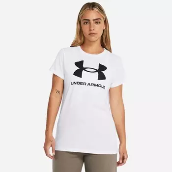 Женская футболка спортивного стиля с графикой Under Armour, черный