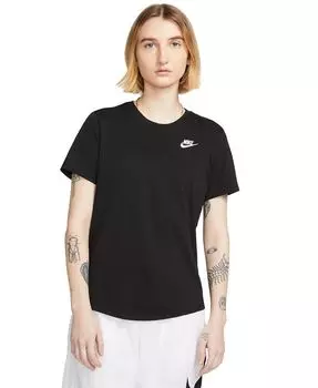 Женская футболка Sportswear Club Essentials Nike, черный