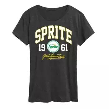 Женская футболка Sprite Collegiate с принтом Licensed Character, серый