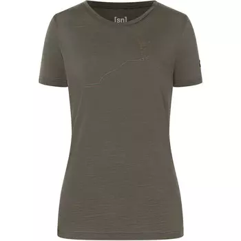 Женская футболка Summit Happiness Super.Natural, оливковый