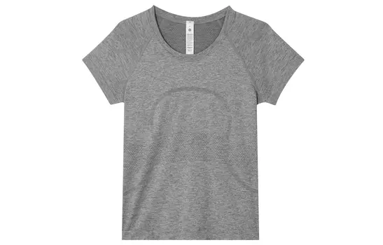 Женская футболка Swiftly Tech с рукавами реглан Lululemon, Slate Gray/White/SLTE/WHT
