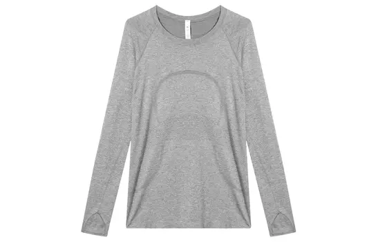 Женская футболка Swiftly Tech с рукавами реглан Lululemon, серый