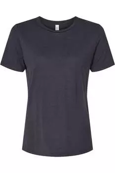 Женская футболка свободного кроя BELLA + CANVAS Triblend, цвет solid dark grey triblend