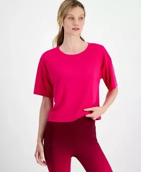 Женская футболка свободного кроя с короткими рукавами Macy's, розовый