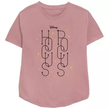 Женская футболка свободного кроя с рисунком Disney's Hocus Pocus Starry Logo, цвет Mauve