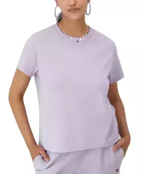 Женская футболка The Classic Crewneck Champion, фиолетовый