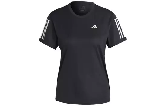 Женская футболка The Run, черная Adidas