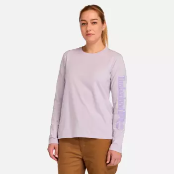 Женская футболка Timberland PRO Core с длинным рукавом, цвет pastel lilac