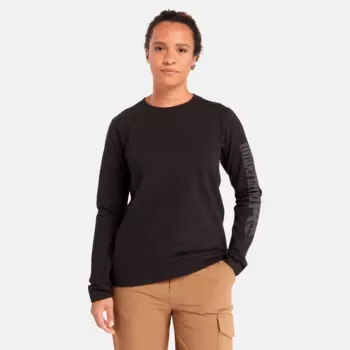 Женская футболка Timberland PRO Core с длинным рукавом, черный