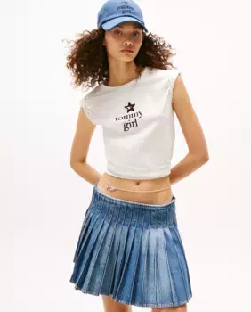 Женская футболка Tommy Girl Tommy Jeans, цвет Crudo