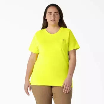 Женская футболка тяжелого веса с короткими рукавами Dickies Plus, цвет Bright Yellow (Bwd)