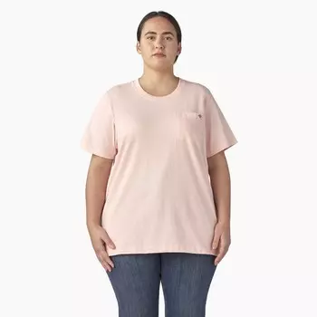 Женская футболка тяжелого веса с короткими рукавами Dickies Plus, цвет Lotus Pink (Lo2)