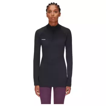 Женская футболка TRIFT HALF ZIP Mammut mountain, чёрный