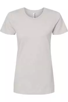 Женская футболка Tultex из премиального хлопка, серебряный