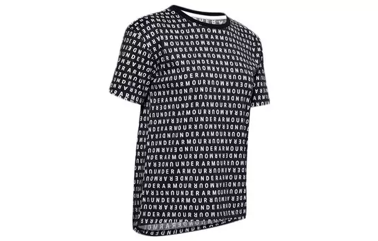 Женская футболка Under Armour, цвет Black and white letters