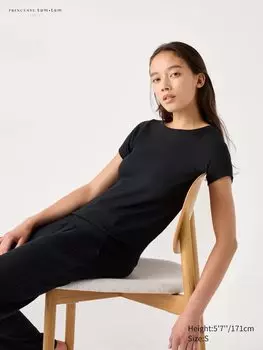 Женская футболка Uniqlo, цвет 09 черный