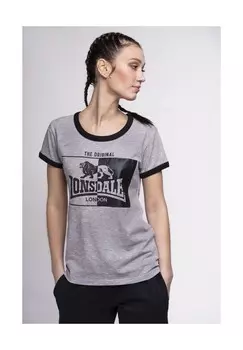 Женская футболка UPLYME LONSDALE, цвет Marl Grey