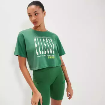 Женская футболка Volia Cropped Tee Shirt ellesse Ellesse, зеленый