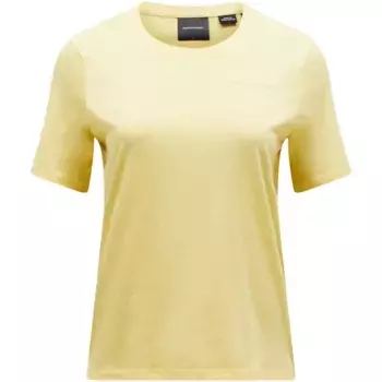 Женская футболка W Explore Logo Tee Peak Performance, желтый