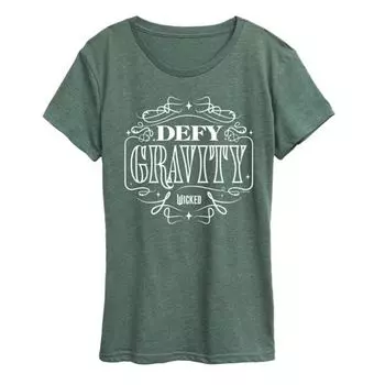 Женская футболка Wicked Defy Gravity Licensed Character, зеленый