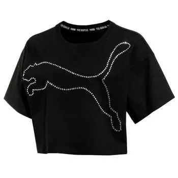 Женская футболка Xthe kooples с графическим логотипом Pals 578390 01 Puma, черный